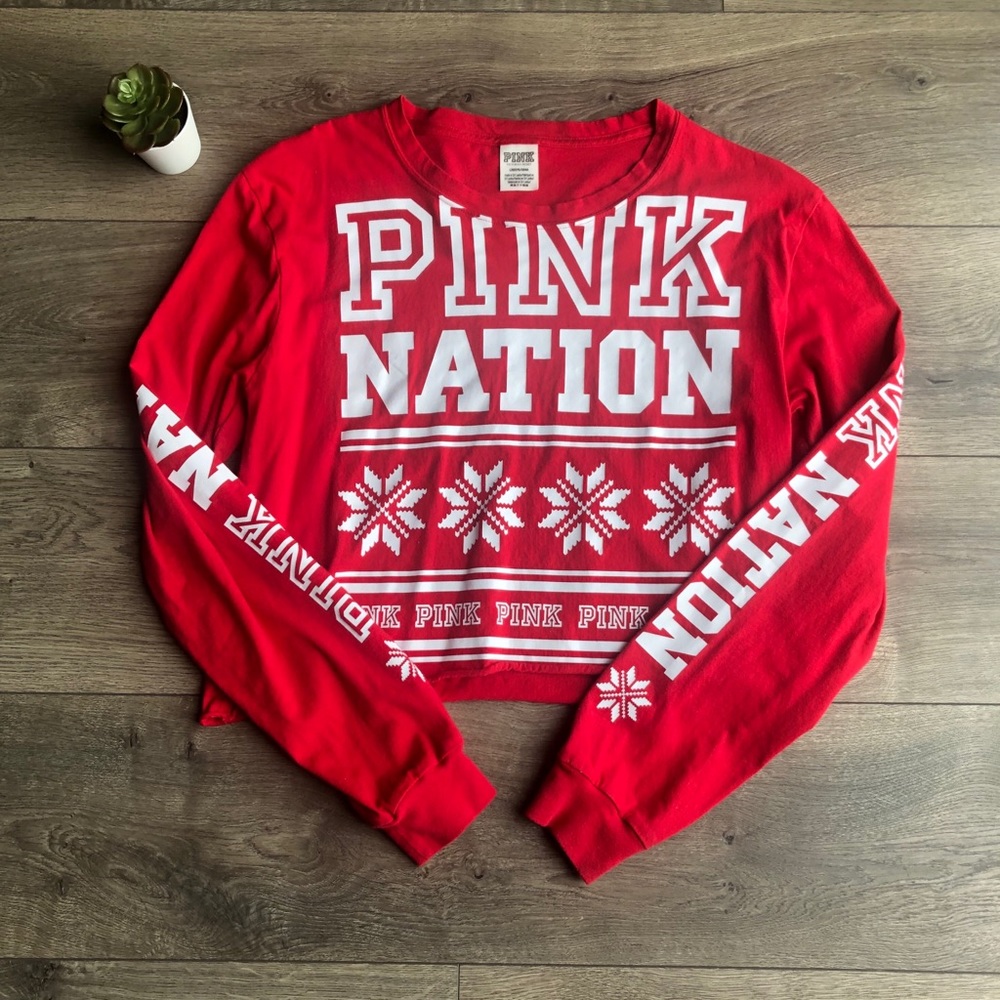 Pink Victoria’s Secret long sleeve tee